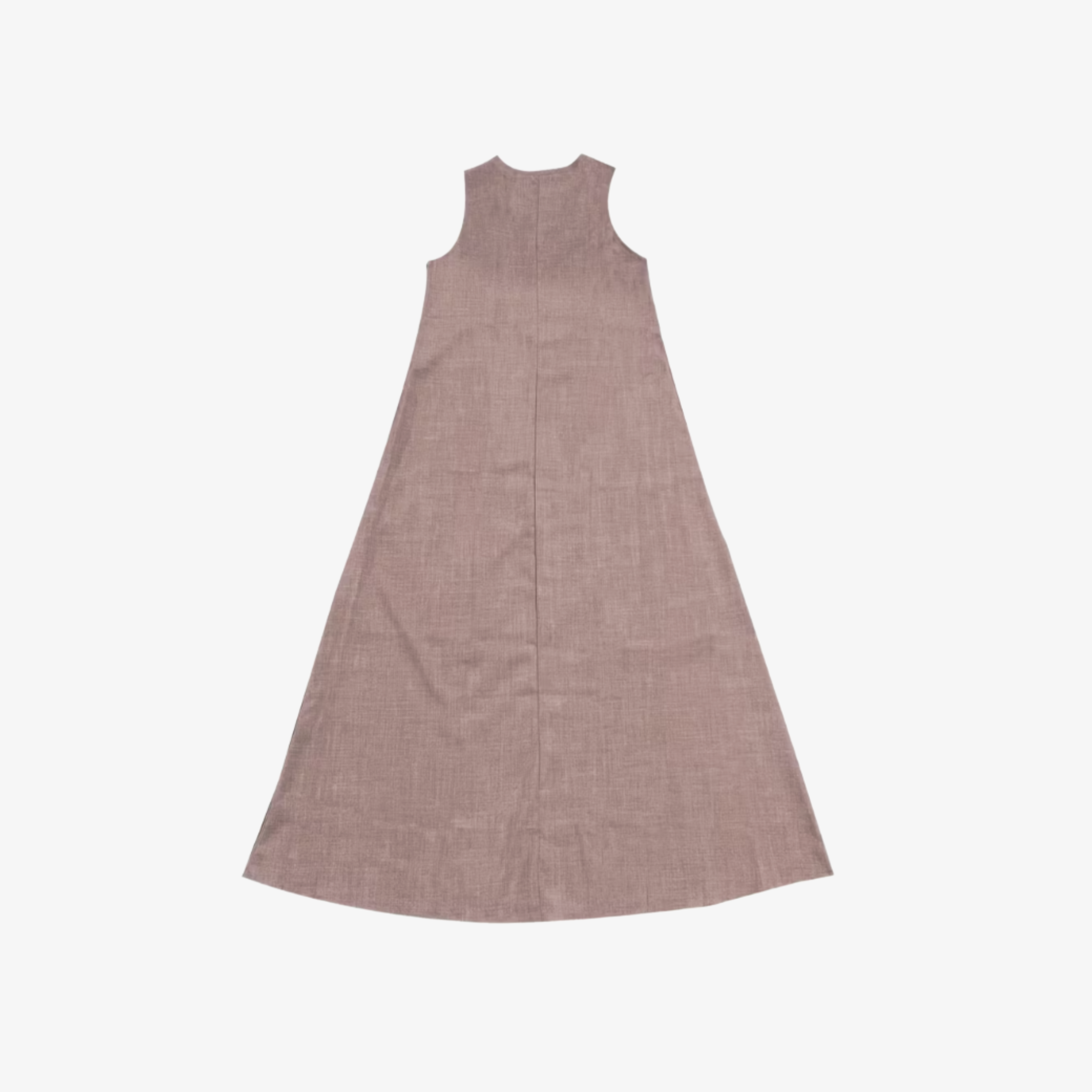 Oldevaine | Casual Sleeveless V-Neck Draped Maxi Dress