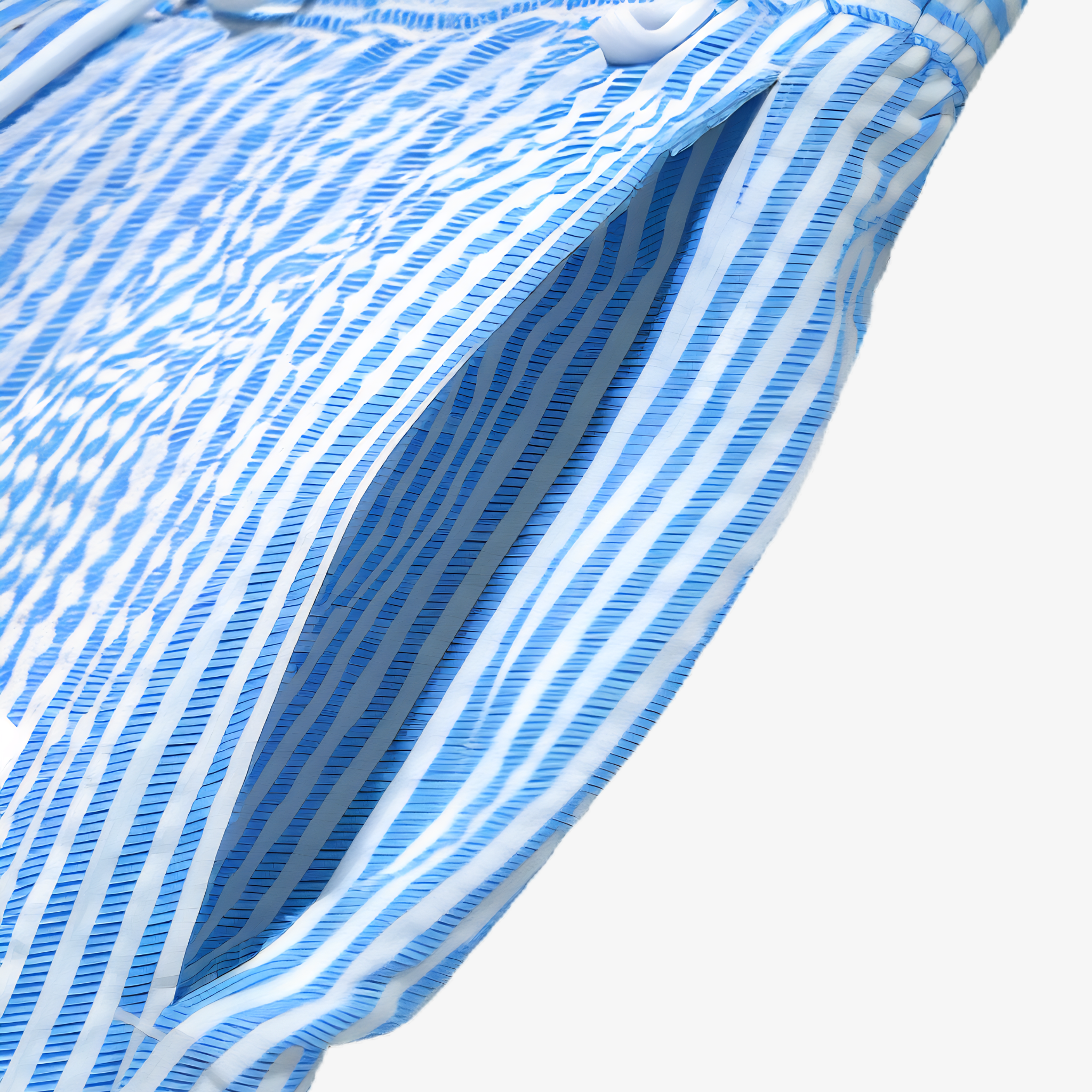 Oldevaine | Men's Striped Swim Shorts with Drawstring and Pockets