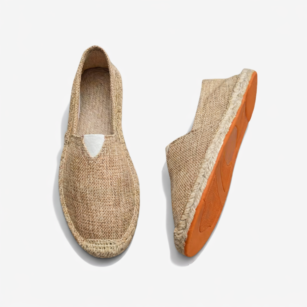 Oldevaine | Canvas Espadrille Slip-On Shoes Braided Sole Casual Flats