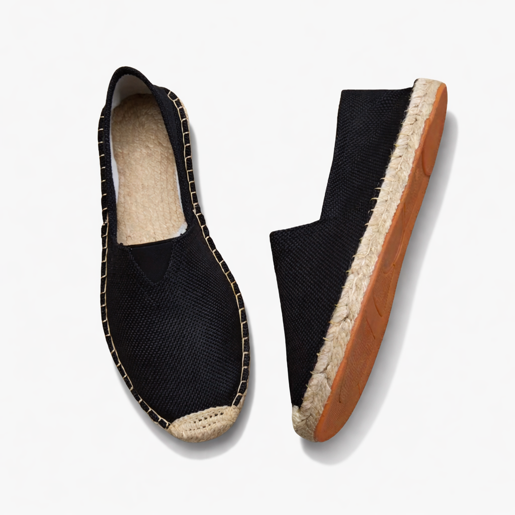 Oldevaine | Canvas Espadrille Slip-On Shoes Braided Sole Casual Flats