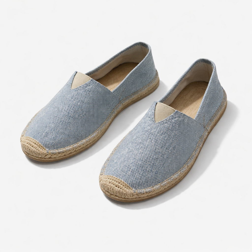 Oldevaine | Canvas Espadrille Slip-On Shoes Braided Sole Casual Flats