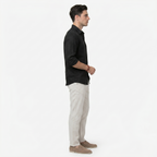 Oldevaine | Men's Casual Button-Up Long Sleeve Linen Blend Shirt