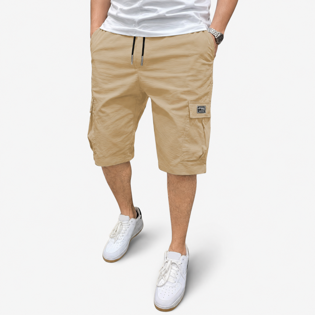 Oldevaine | Men's Casual Drawstring Cargo Utility Shorts