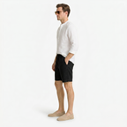 Oldevaine | Men's Casual Drawstring Waist Relaxed Fit Shorts