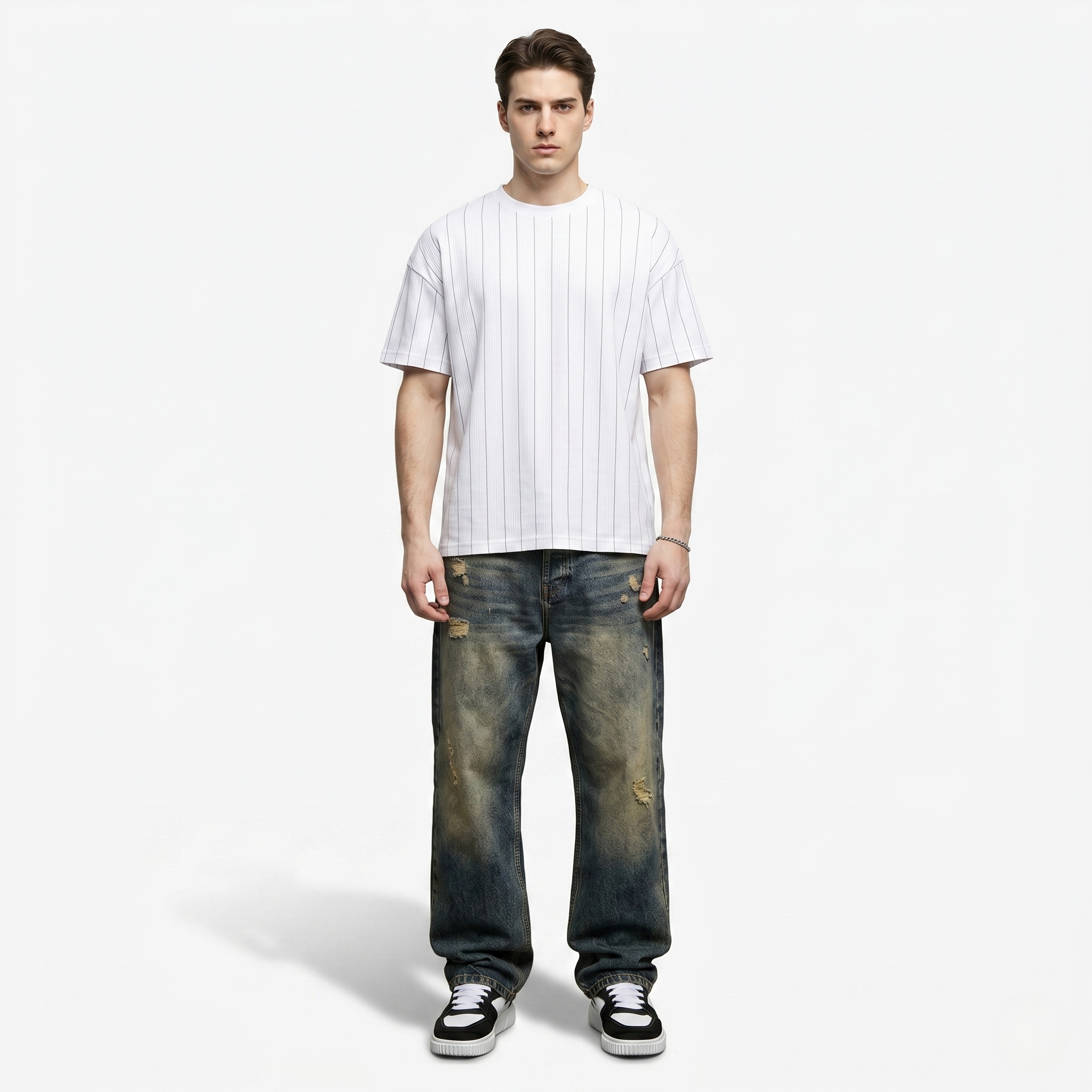 Oldevaine | Men's Casual Lace Up Low Top Skate Trainers