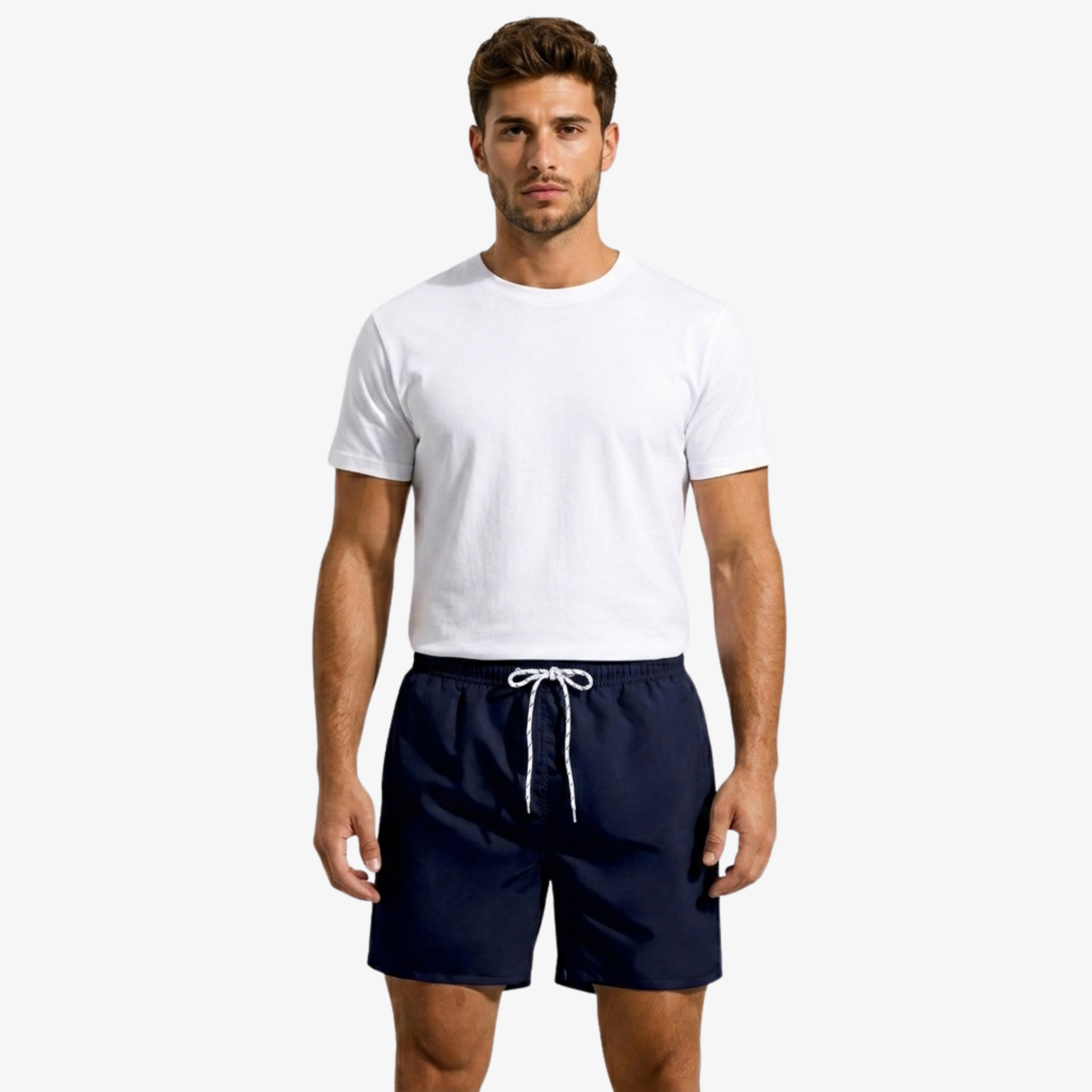 Oldevaine | Men's Drawstring Swim Shorts with Pockets