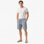 Oldevaine | Men's Linen Elastic Waist Drawstring Shorts with Pockets