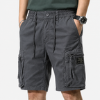 Oldevaine | Men's Multi-Pocket Cargo Shorts with Drawstring Waist