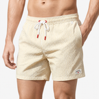 Oldevaine | Men's Striped Swim Shorts with Drawstring and Pockets