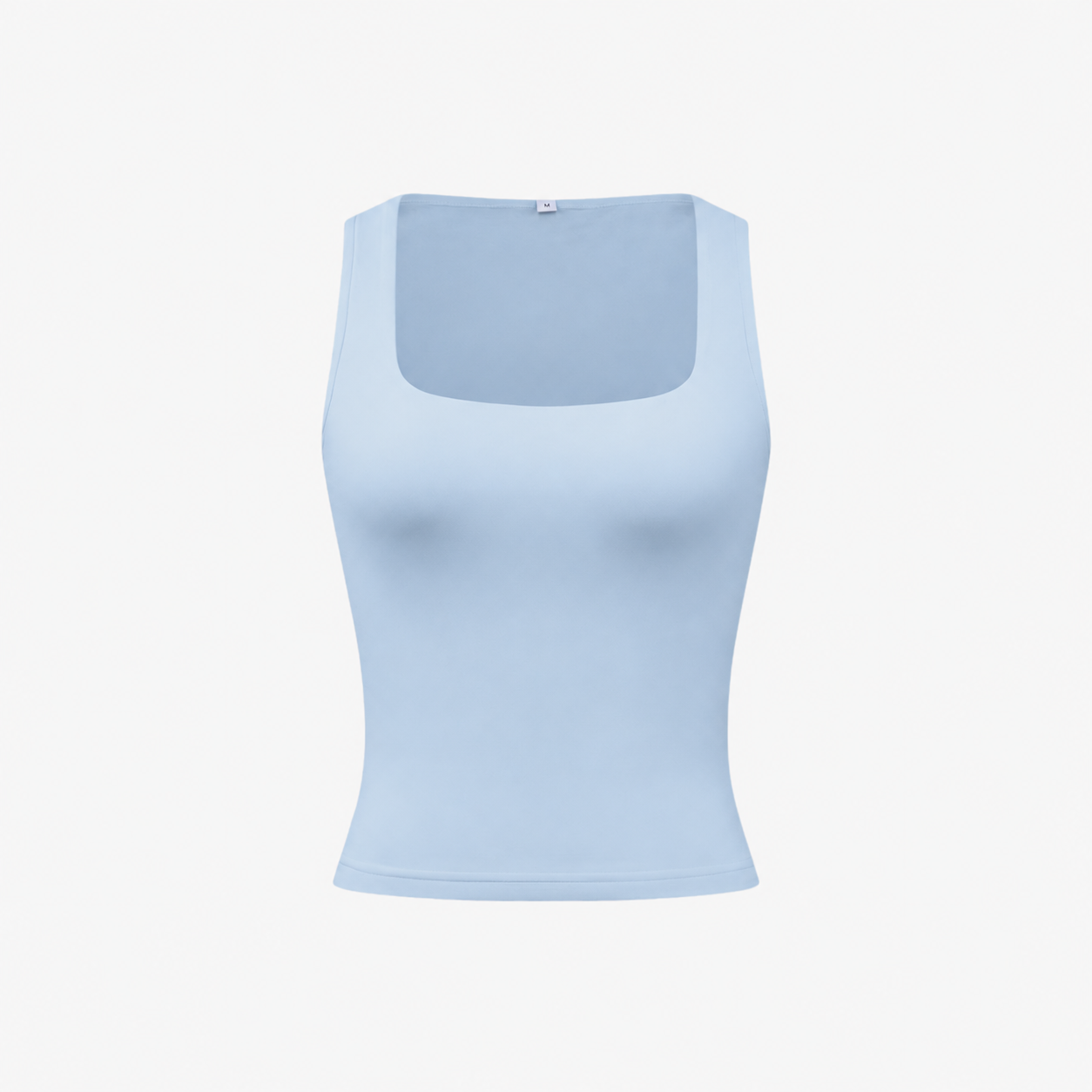 Oldevaine | Seamless Square Neck Sleeveless Fitted Tank Top