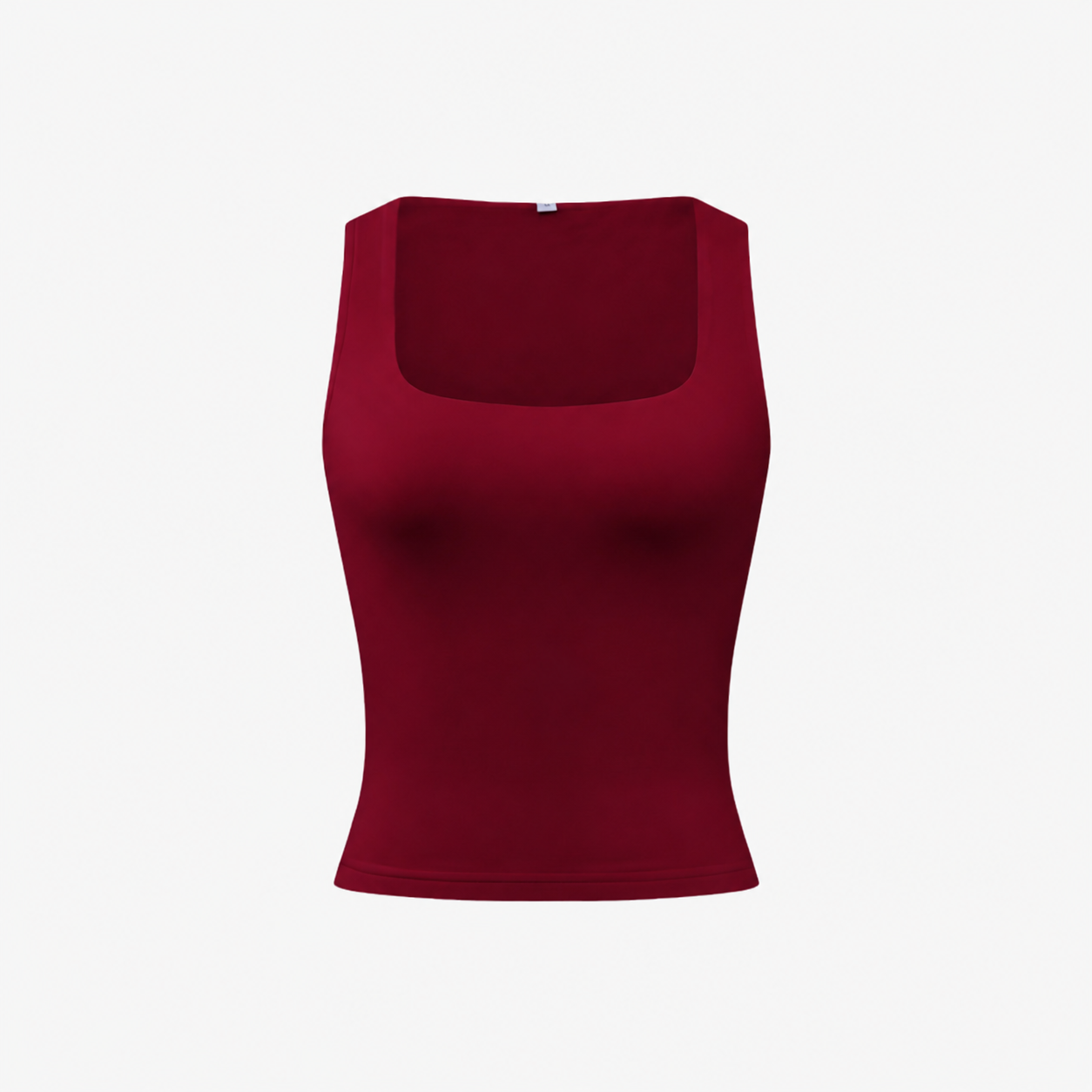 Oldevaine | Seamless Square Neck Sleeveless Fitted Tank Top