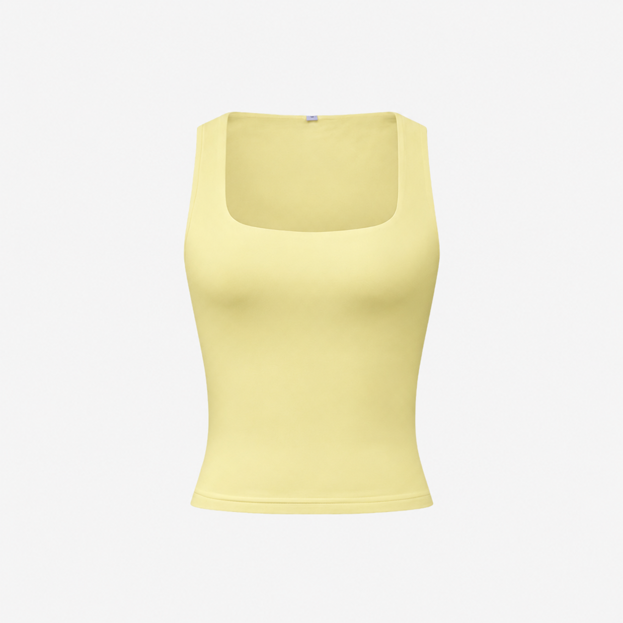 Oldevaine | Seamless Square Neck Sleeveless Fitted Tank Top