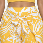 Oldevaine | Two Piece Twisted Front Cami and Printed High-Waisted Shorts Set