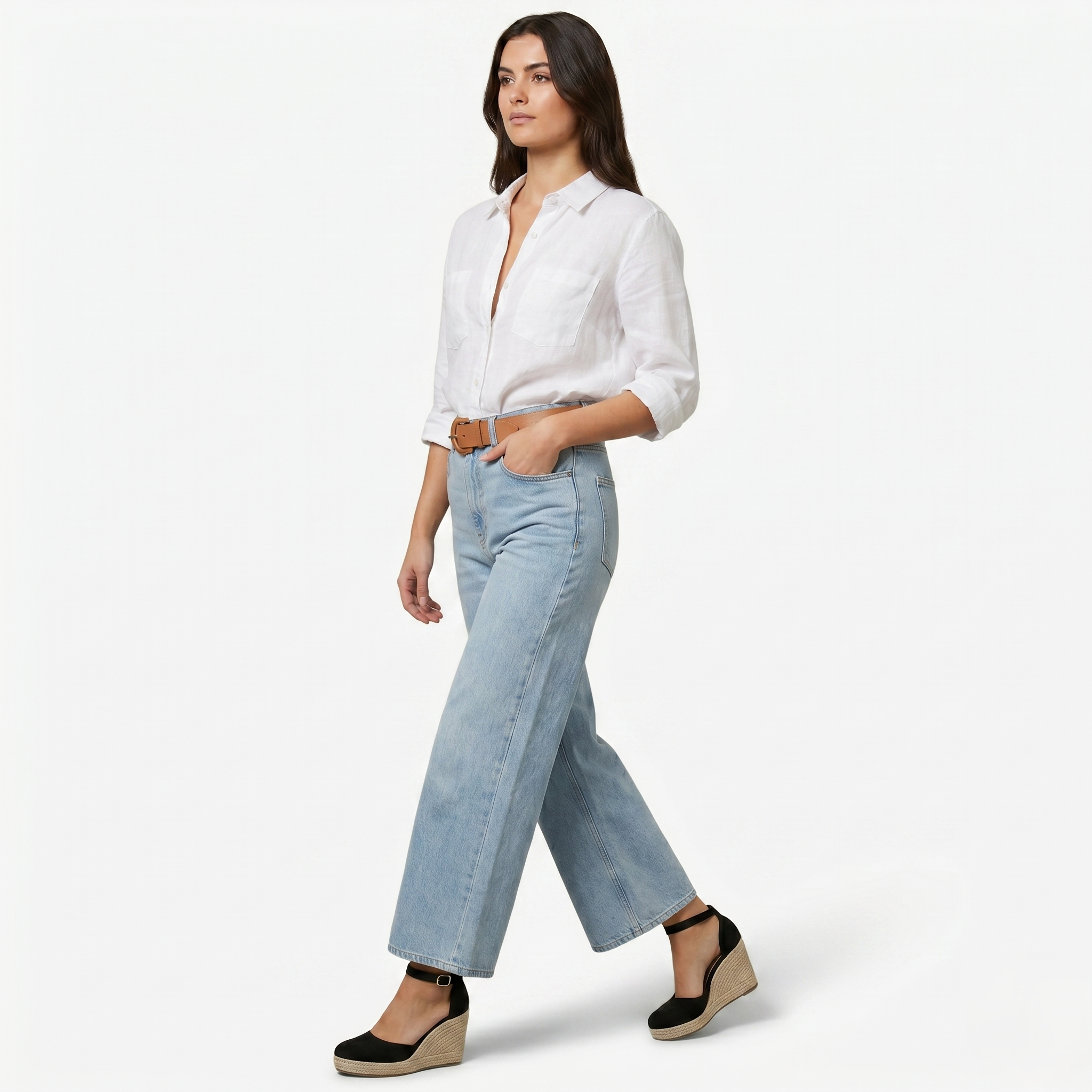 Oldevaine | Women's Ankle Strap Espadrille Wedge Heels