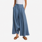 Oldevaine | Women's High Waist Wide Leg Palazzo Trousers