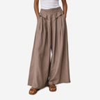 Oldevaine | Women's High Waist Wide Leg Palazzo Trousers