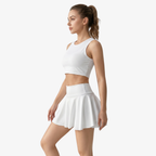 Oldevaine | Women's High Waisted Active Mini Skirt with Pocket
