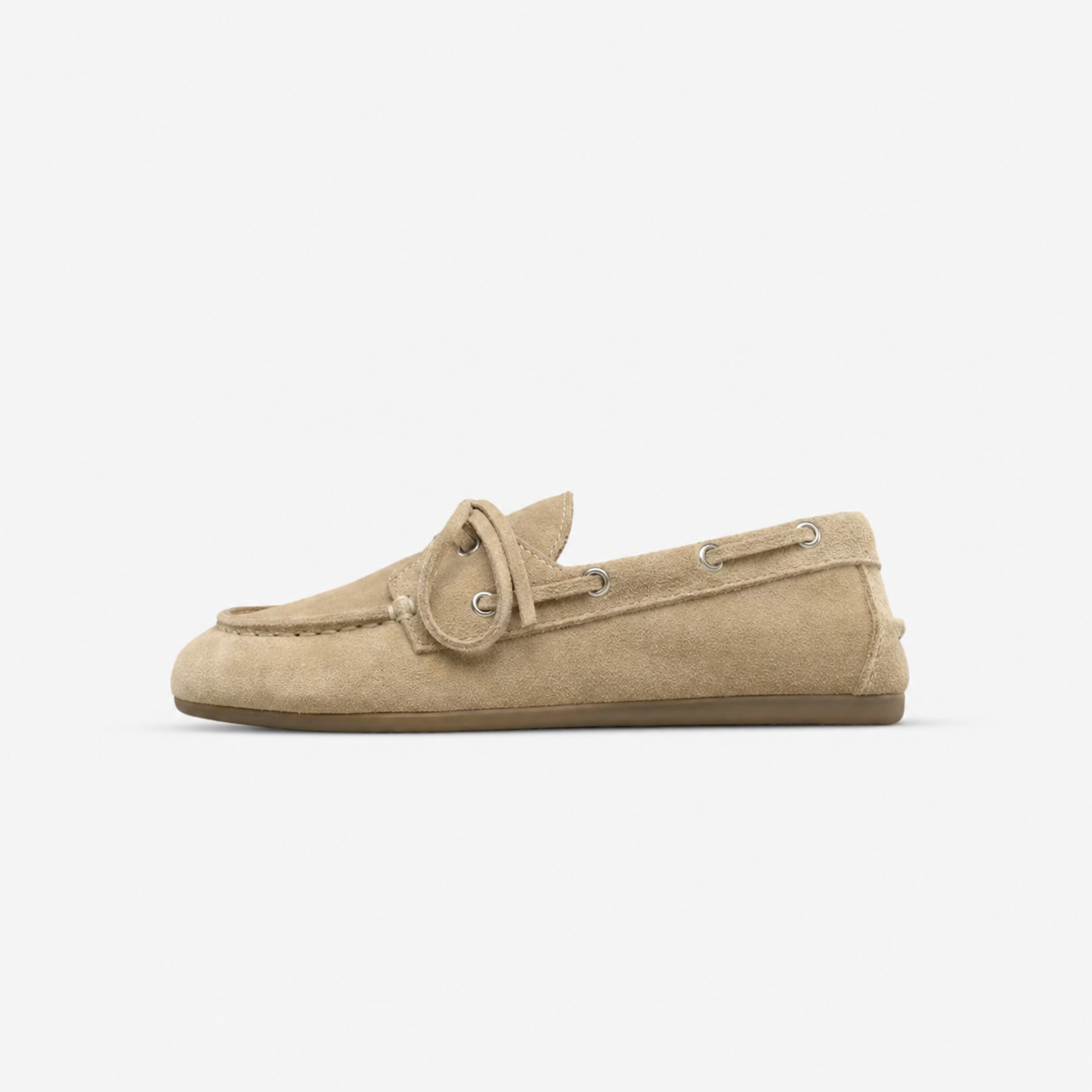Oldevaine | Women's Leather Boat Shoes Lace Up Casual Loafers