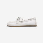 Oldevaine | Women's Leather Boat Shoes Lace Up Casual Loafers