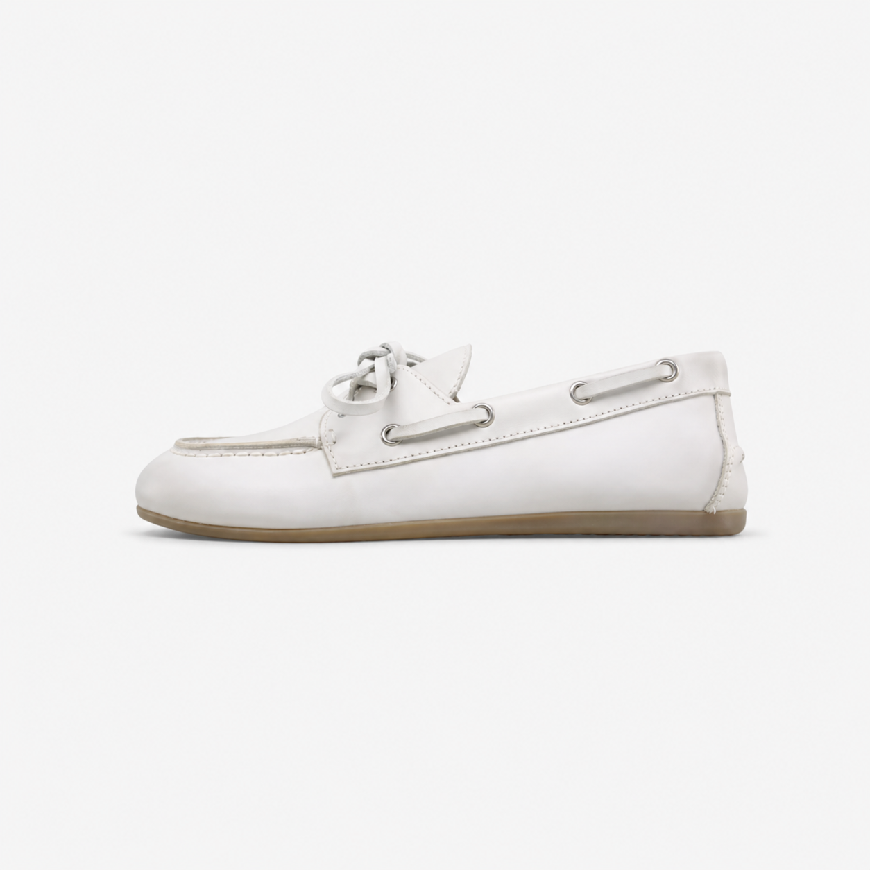 Oldevaine | Women's Leather Boat Shoes Lace Up Casual Loafers