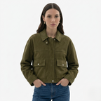 Oldevaine | Cropped Biker Jacket Casual Fit