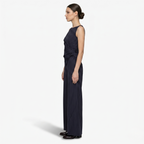 Oldevaine | Women's Pinstripe Two Piece Set Wide Leg Trousers and Top