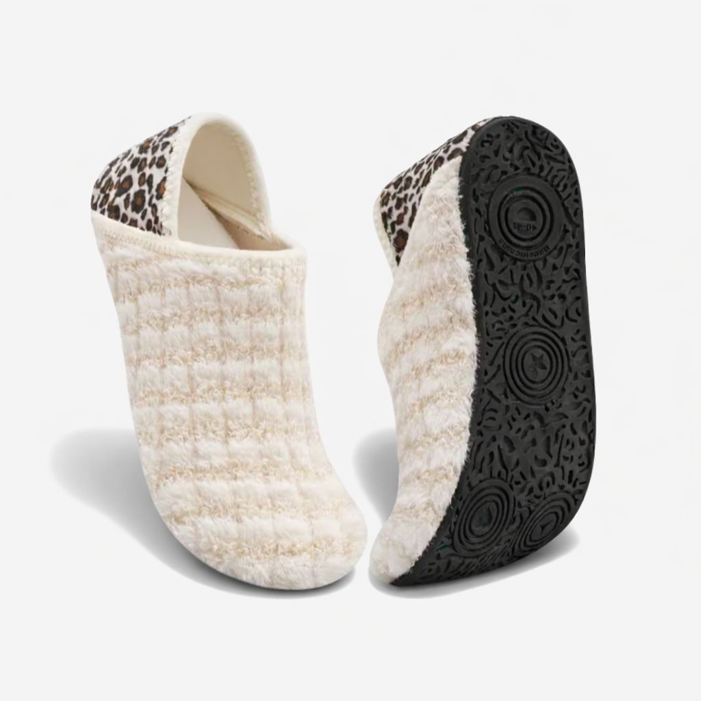 Oldevaine | Women’s Plush Slip-On House Slippers Closed Toe