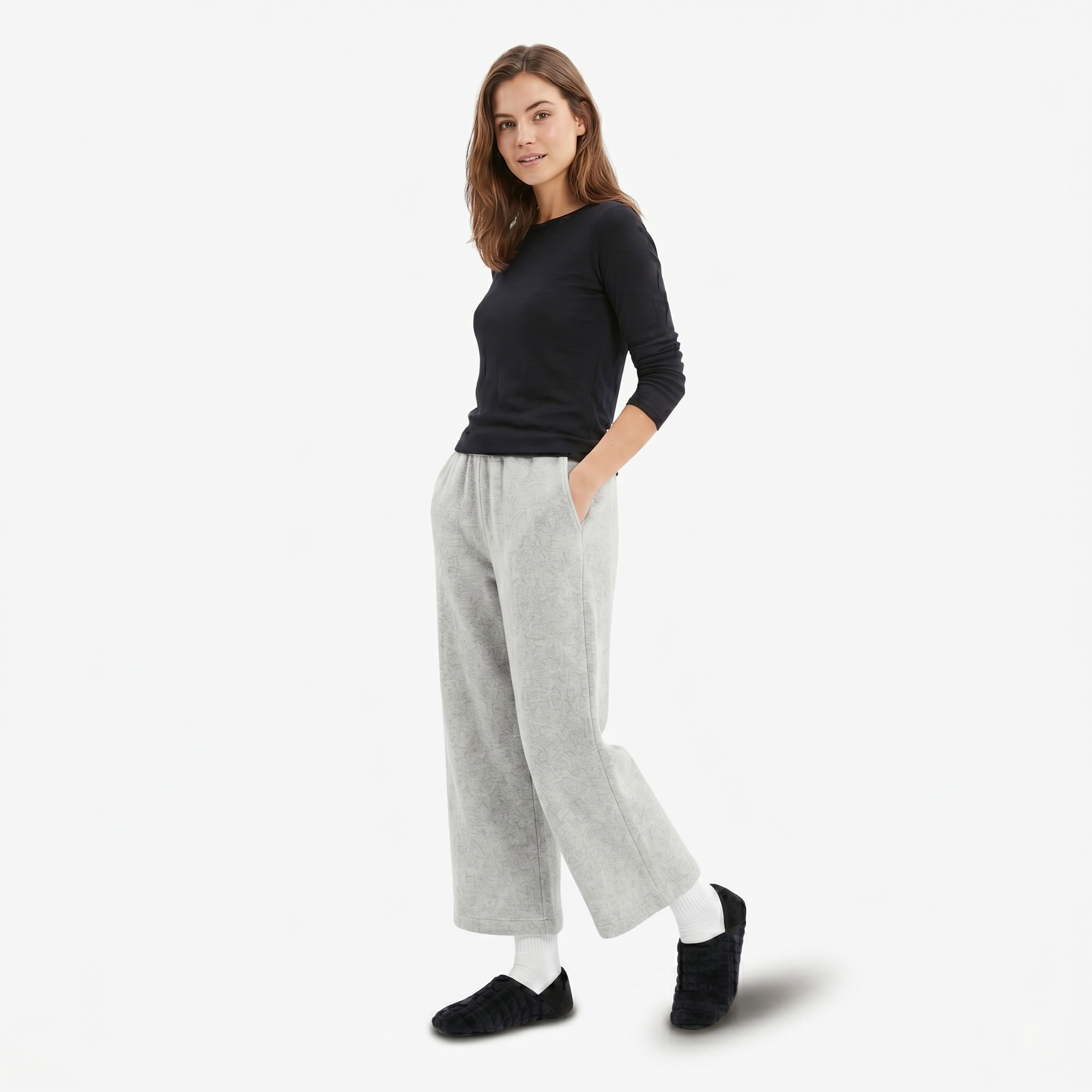 Oldevaine | Women’s Plush Slip-On House Slippers Closed Toe