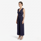 Oldevaine | Women's Sleeveless V Neck Wide Leg Jumpsuit