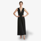 Oldevaine | Women's Sleeveless V Neck Wide Leg Jumpsuit