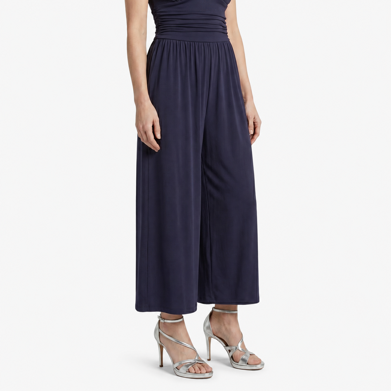 Oldevaine | Women's Sleeveless V Neck Wide Leg Jumpsuit