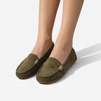 Oldevaine | Women’s Slip-On Loafers Round Toe Casual Flat Shoes