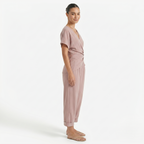 Oldevaine | Two Piece Asymmetrical V-Neck Top and Pants Set