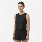 Oldevaine | Women's Two Piece Set Crew Neck Sleeveless Top and Shorts