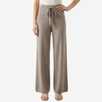 Oldevaine | Knit Wide Leg Trouser High Waist Drawstring