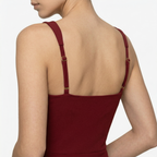 Oldevaine | Evening Maxi Dress Square Neck Sleeveless High Split
