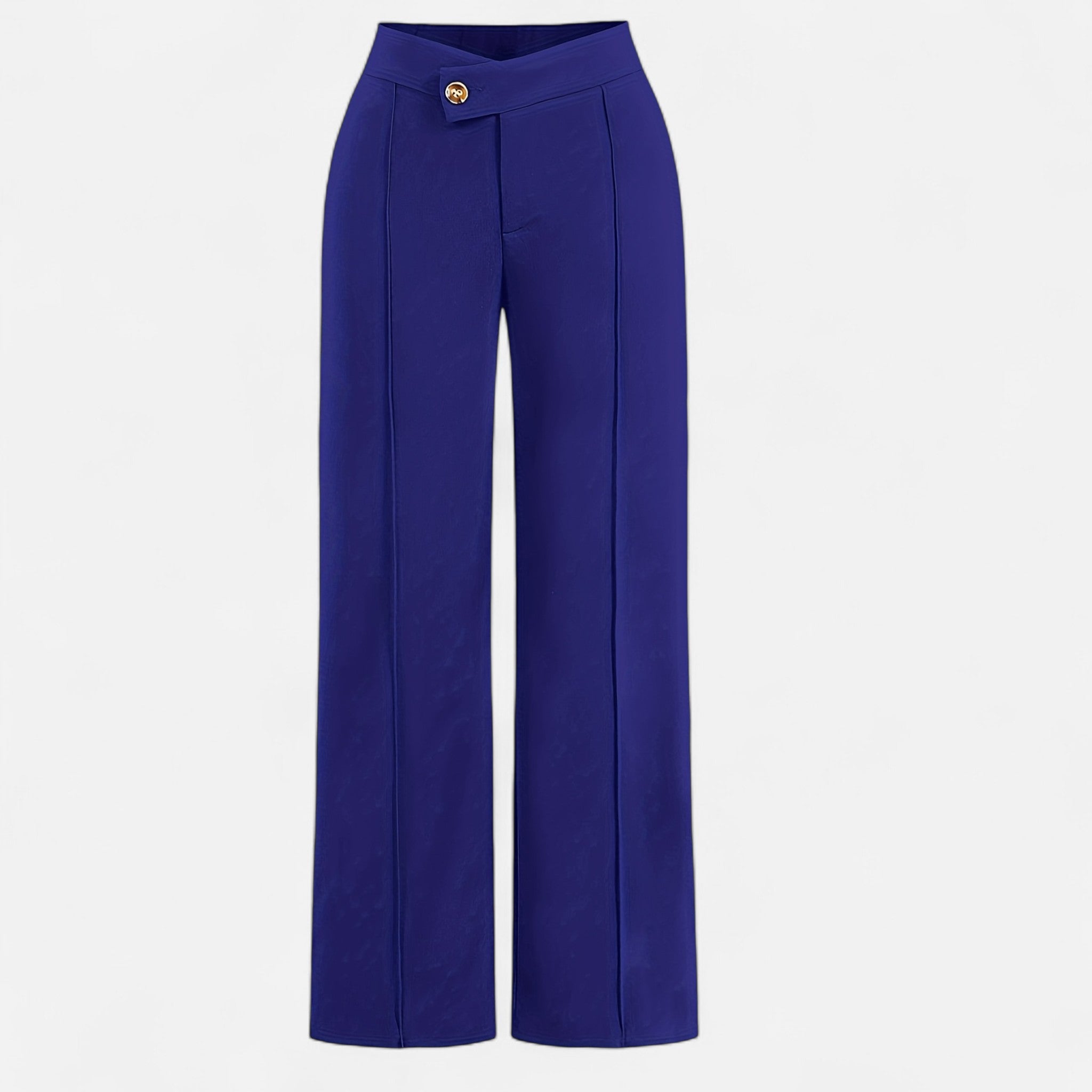 Oldevaine | Asymmetrical High-Waisted Pants – Sculpted Elegance