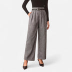Oldevaine | High-Waisted Grey Pants – Structured Elegance