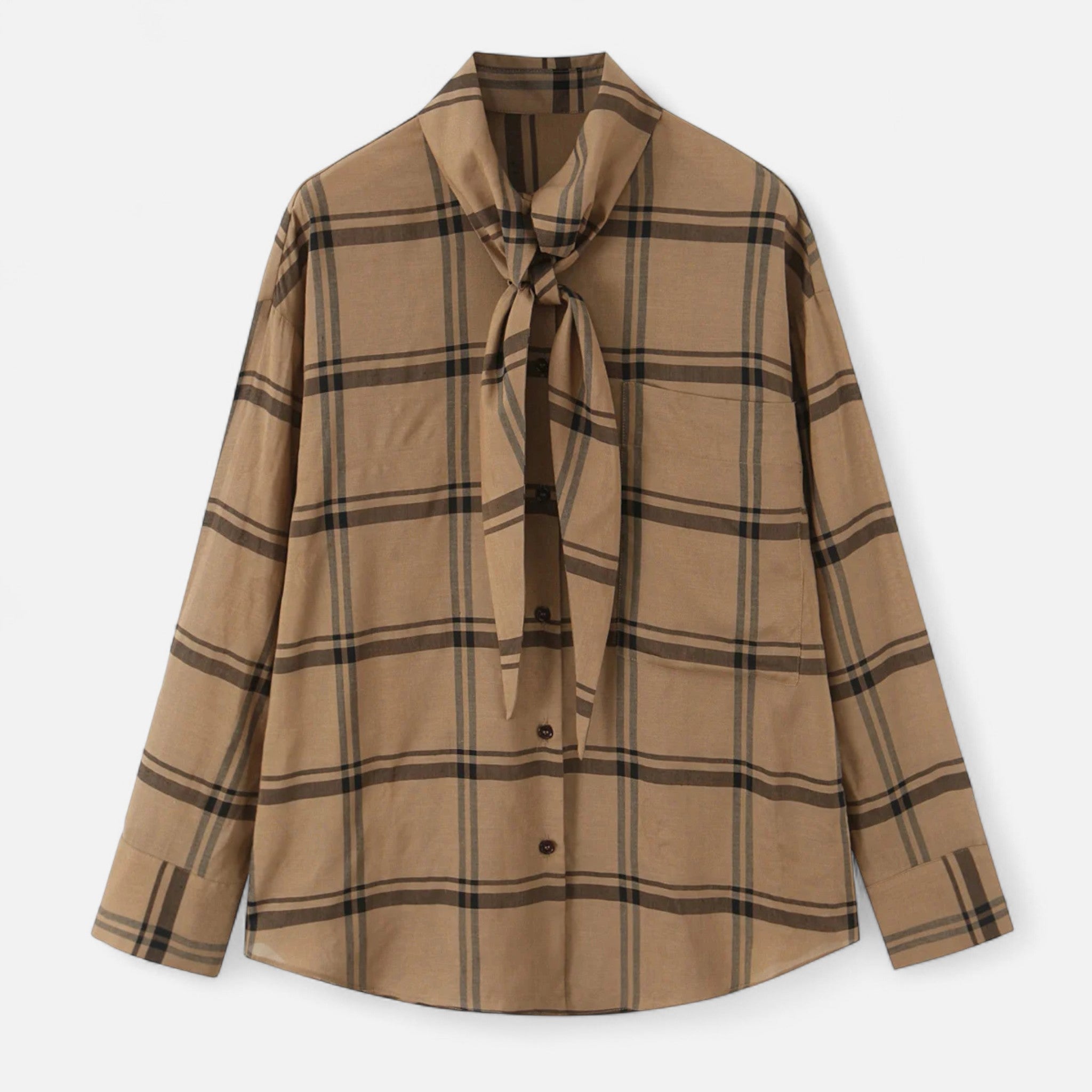 Oldevaine | Amélie – Striped Shirt with Elegant Bow
