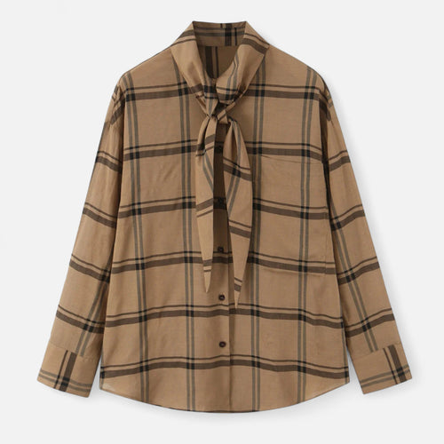 Oldevaine | Amélie – Striped Shirt with Elegant Bow