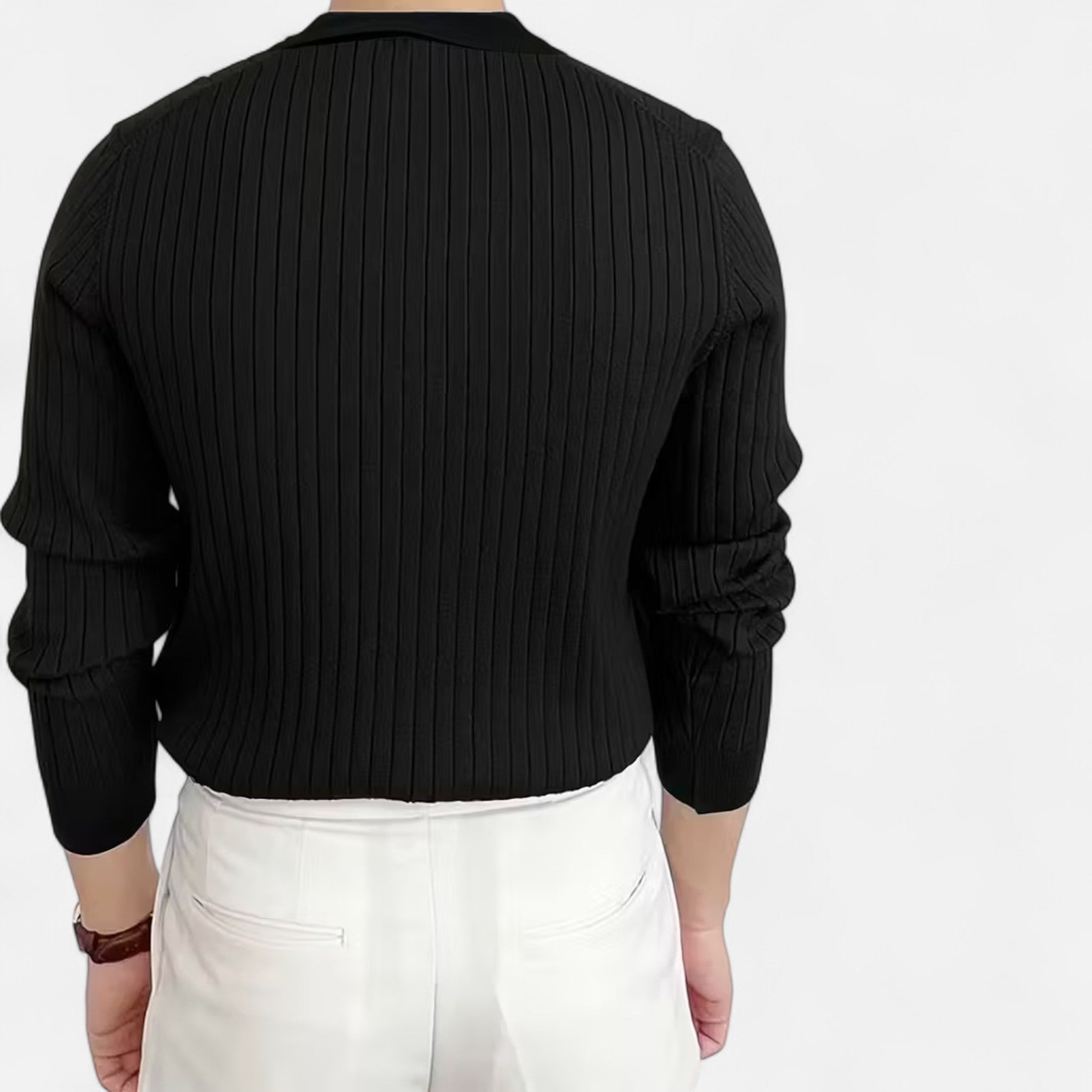 Oldevaine | Polo Collar Sweater – Casual Elegance