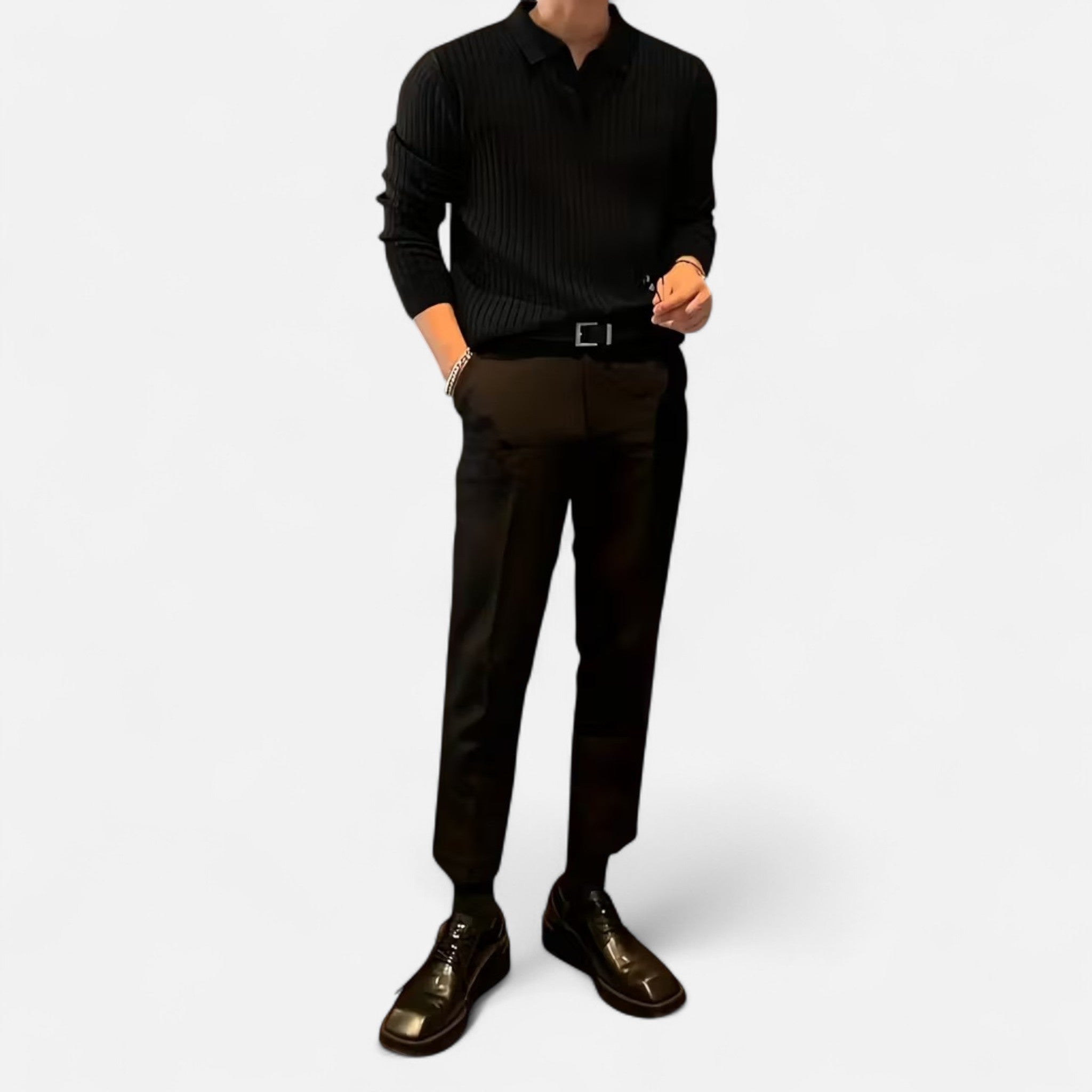 Oldevaine | Polo Collar Sweater – Casual Elegance