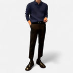Oldevaine | Polo Collar Sweater – Casual Elegance