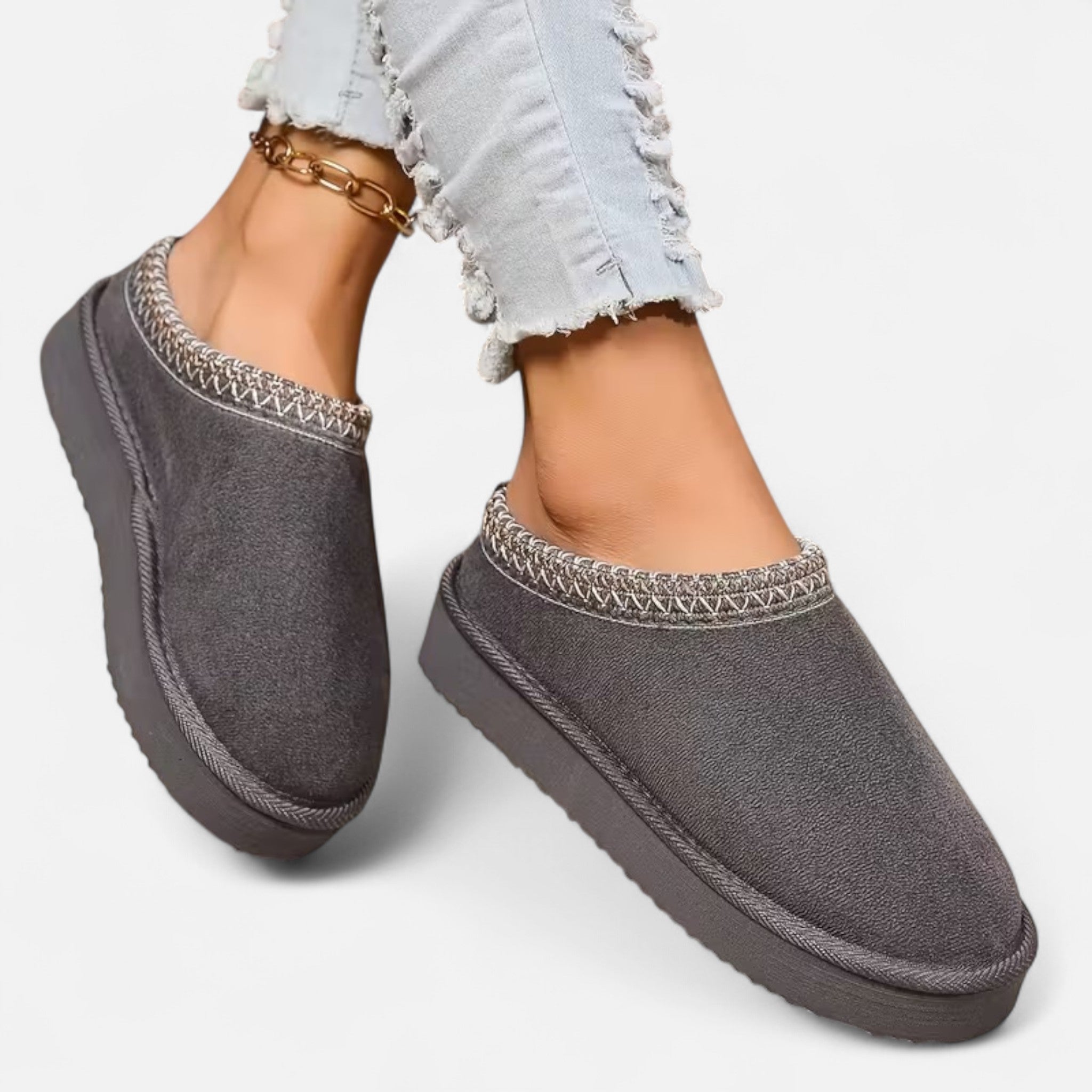 Oldevaine | Winter Ankle Boots – Soft Elegance & Thermal Comfort