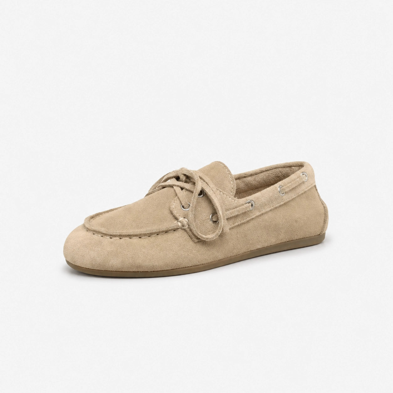 Oldevaine | Women's Leather Boat Shoes Lace Up Casual Loafers - optimize
