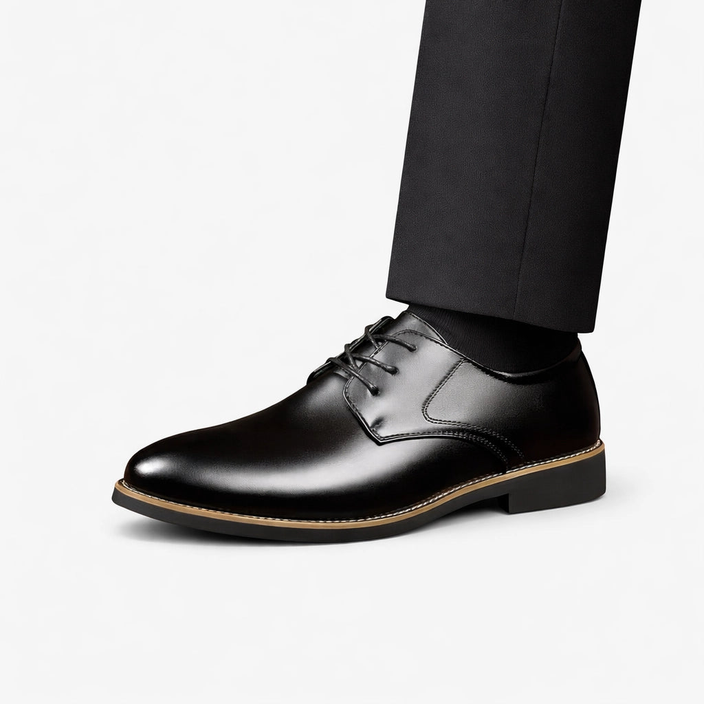 Oldevaine | Men’s Leather Derby Shoes Classic Lace-Up - optimize