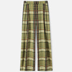 Oldevaine | Wide-Leg Plaid Trousers - optimize