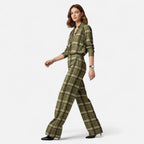 Oldevaine | Wide-Leg Plaid Trousers - optimize