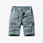 Oldevaine | Men's Multi-Pocket Cargo Shorts with Drawstring Waist - optimize