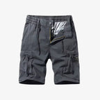 Oldevaine | Men's Multi-Pocket Cargo Shorts with Drawstring Waist - optimize